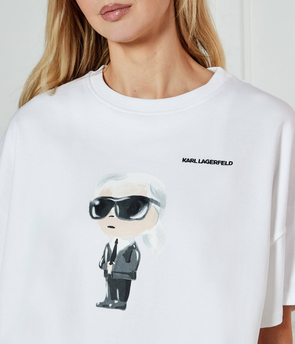 Футболка IKON AQUARELLE Karl Lagerfeld - белый(A1W17132)