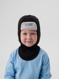Шлем зимний вязаный (Черный) ТОКИ