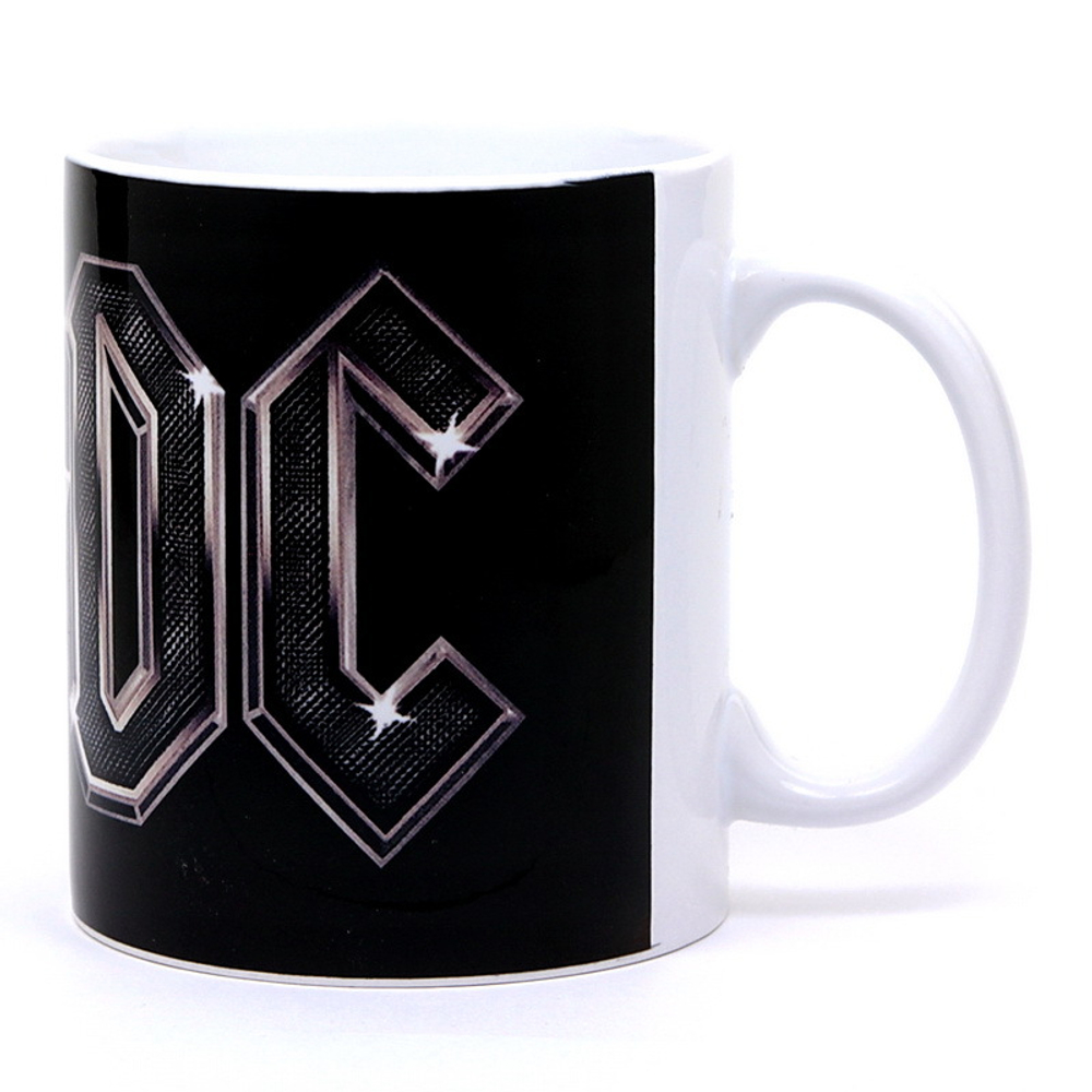 Кружка AC/DC надпись серебряными буквами (429)