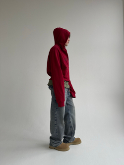 Зип-худи "Антиэстетика" red