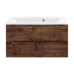 Тумба под раковину Vincea Mia 900 подвесная, 2 выкатных ящика soft close, R.Wood