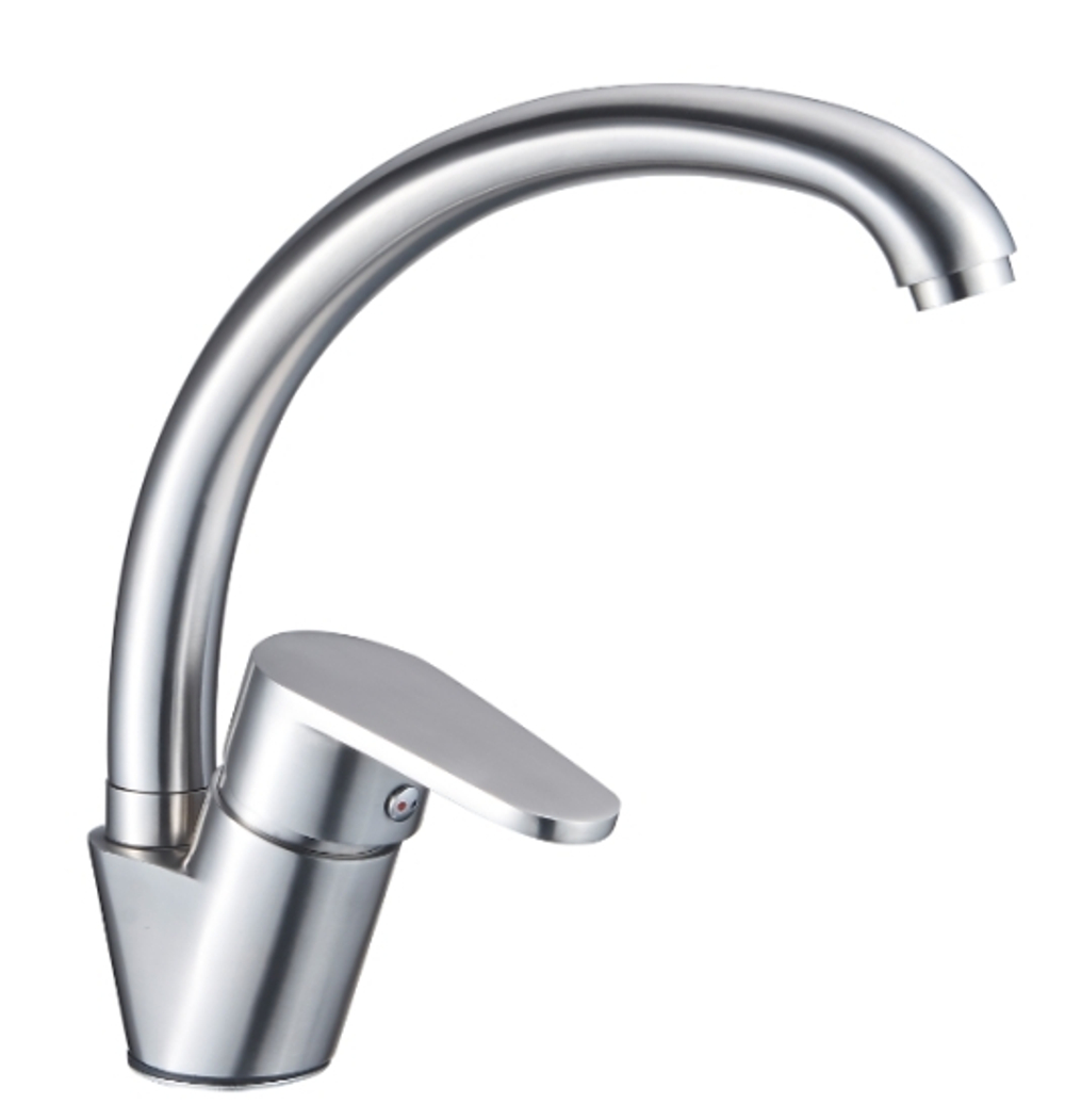 15032 Смеситель од. для кухни выс. (НЕРЖ САТИН) ViEiR (10/1шт)