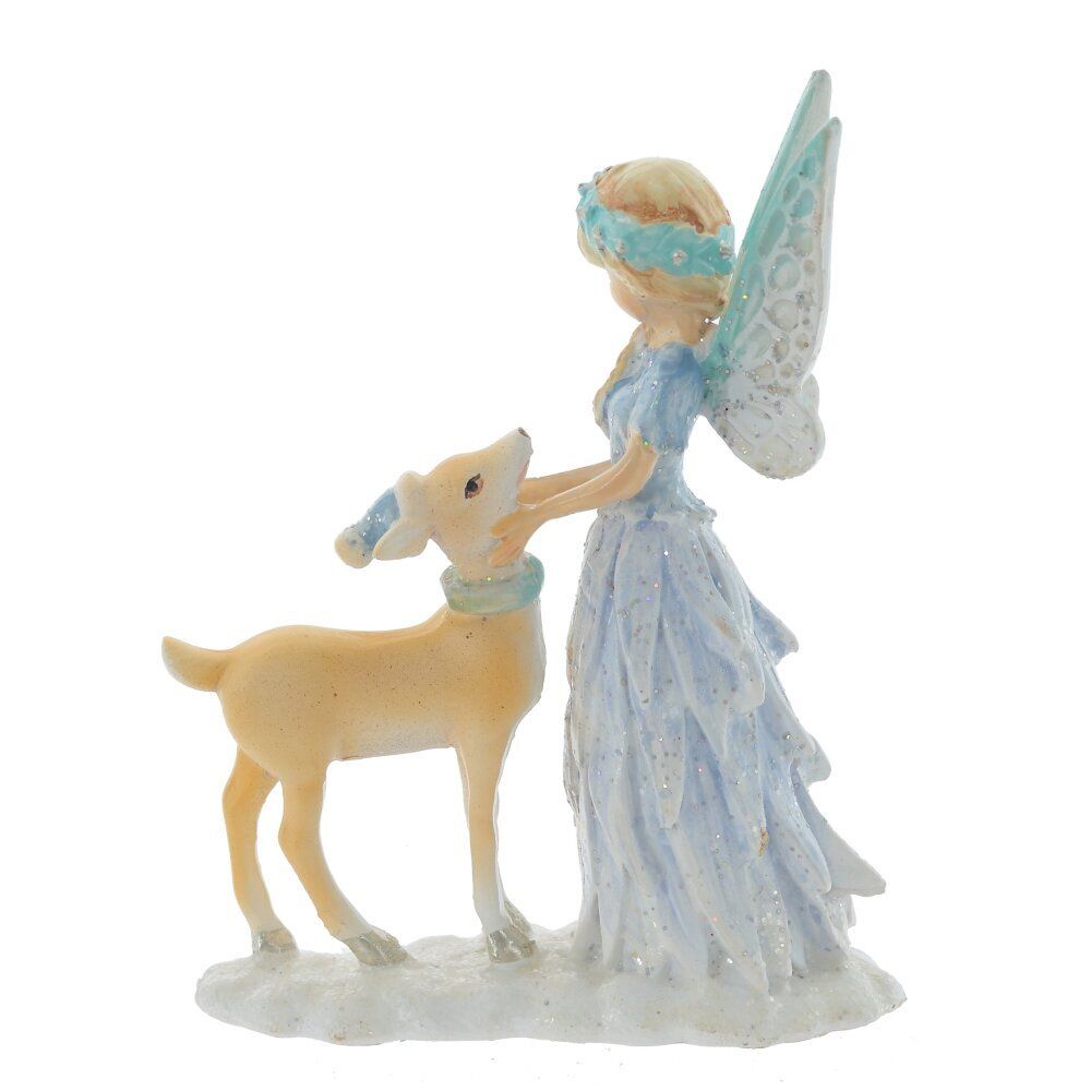GAEM Фигурка декоративная "Фея и олененок", L7,5 W3,5 H10,5 см