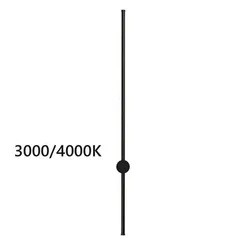 4335/18WLP HIGHTECH ODL22 299 чёрный Настенный светильник IP20 LED 18W 849Лм 3000K/4000K (перекл. ч/з тумблер на драйвере) FILLINI