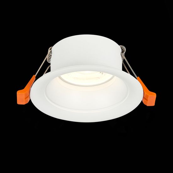 ST200.508.01 Св-к встр. Белый GU10 1*50W  D89xH40 220V Без ламп Встраиваемые светильники