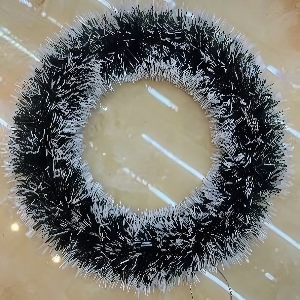 Украшение фольгированное "Волшебный венок" 30 см (Серпантин)