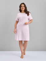 Ночная сорочка Ср-184/ажуррозовый-ромбики