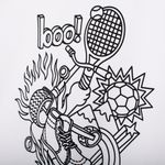 Футболка оверсайз с принтом "Спорт" подростковая