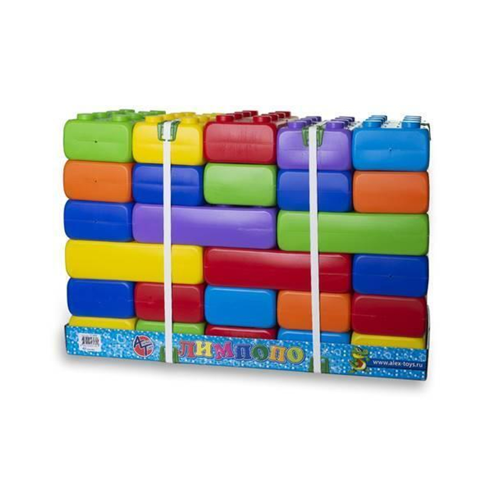 Конструктор блочный Гигант 42эл. (АлексТойз)