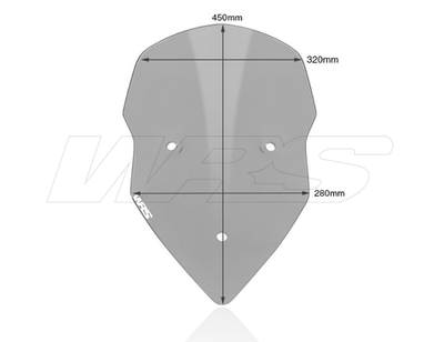 WRS Ветровое стекло Intermedio Ducati Multistrada 1200 / S (2010-2012) затемненное