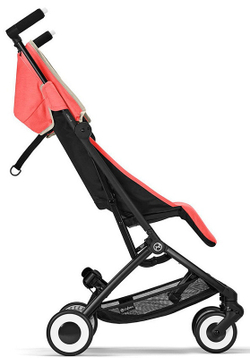 Прогулочная коляска Cybex Libelle BLK Hibiscus Red с дождевиком