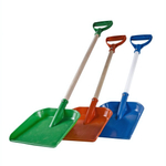 Лопатка для снега с деревянным черенком средняя 67 см цвет в ассортименте