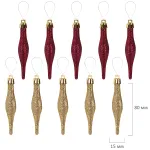 Шары ёлочные НАБОР 53 предмета, "Gold Wine", бордовый/золото, пластик, ЗОЛОТАЯ СКАЗКА, 592182