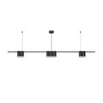 DK4063-BK Подвесной светильник ORBIT, IP20, 7xGU10 LED до 15 Вт, черный матовый, алюминий