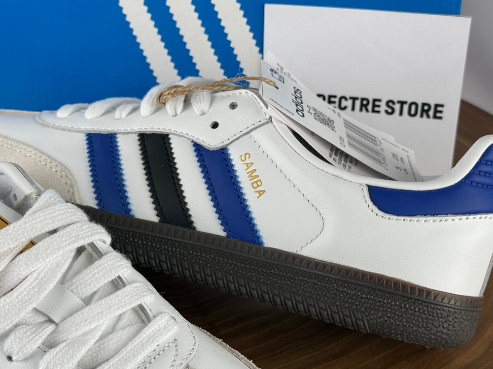 Samba White Active Blue
