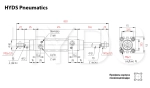 DSBC-32-320-T-PPV-A-N3 Пневмоцилиндр с двусторонним штоком
