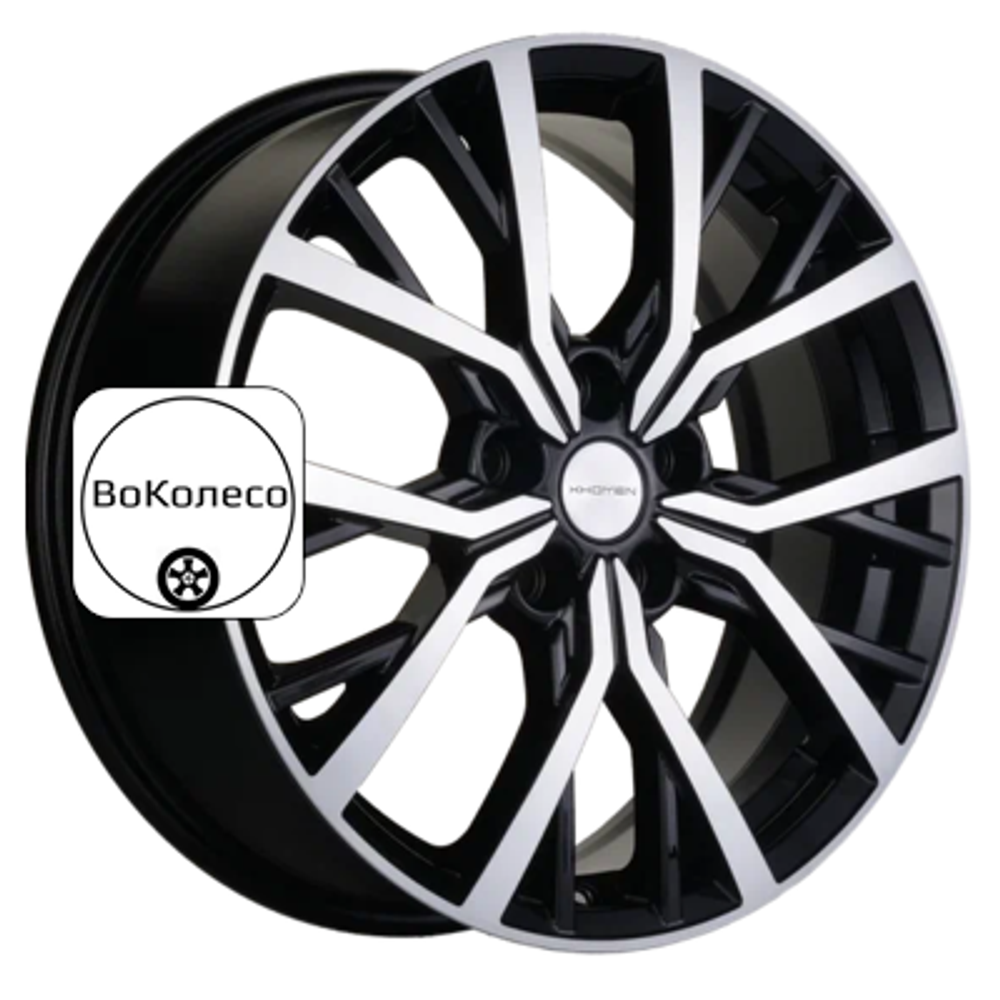 7x18/5x114,3 ET50 D54,1 KHW1806 (Coolray) Black-FP Khomen Wheels