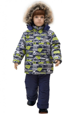 Комплект зимний д/мал, р. 92, серый (Rusland) А 159-18