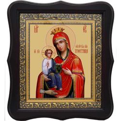 Троеручица. Икона Божьей Матери на холсте