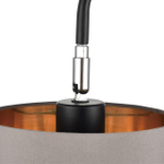 8037/1F MODERNI LN26 461 черный/серый/золотой, металл/текстиль Торшер Е27 60W 220V ELSA