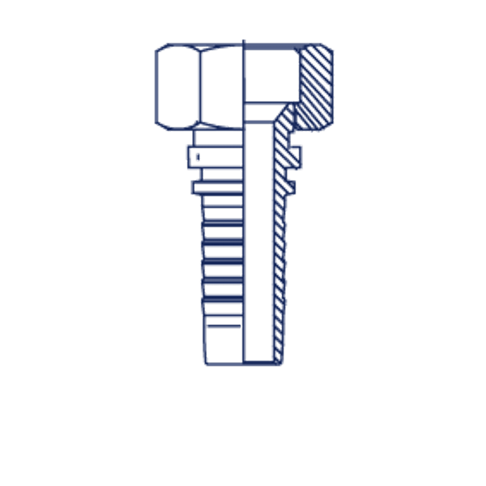 Фитинг DN 25 DKI (Г) 39x2 (накидная гайка)