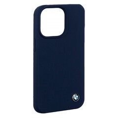 Силиконовый чехол BMW для iPhone 13 Pro Max (Синий)