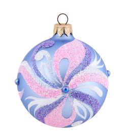 Элита НФШ-1646 Ел.украшение Шар «Зимний узор» 85 мм