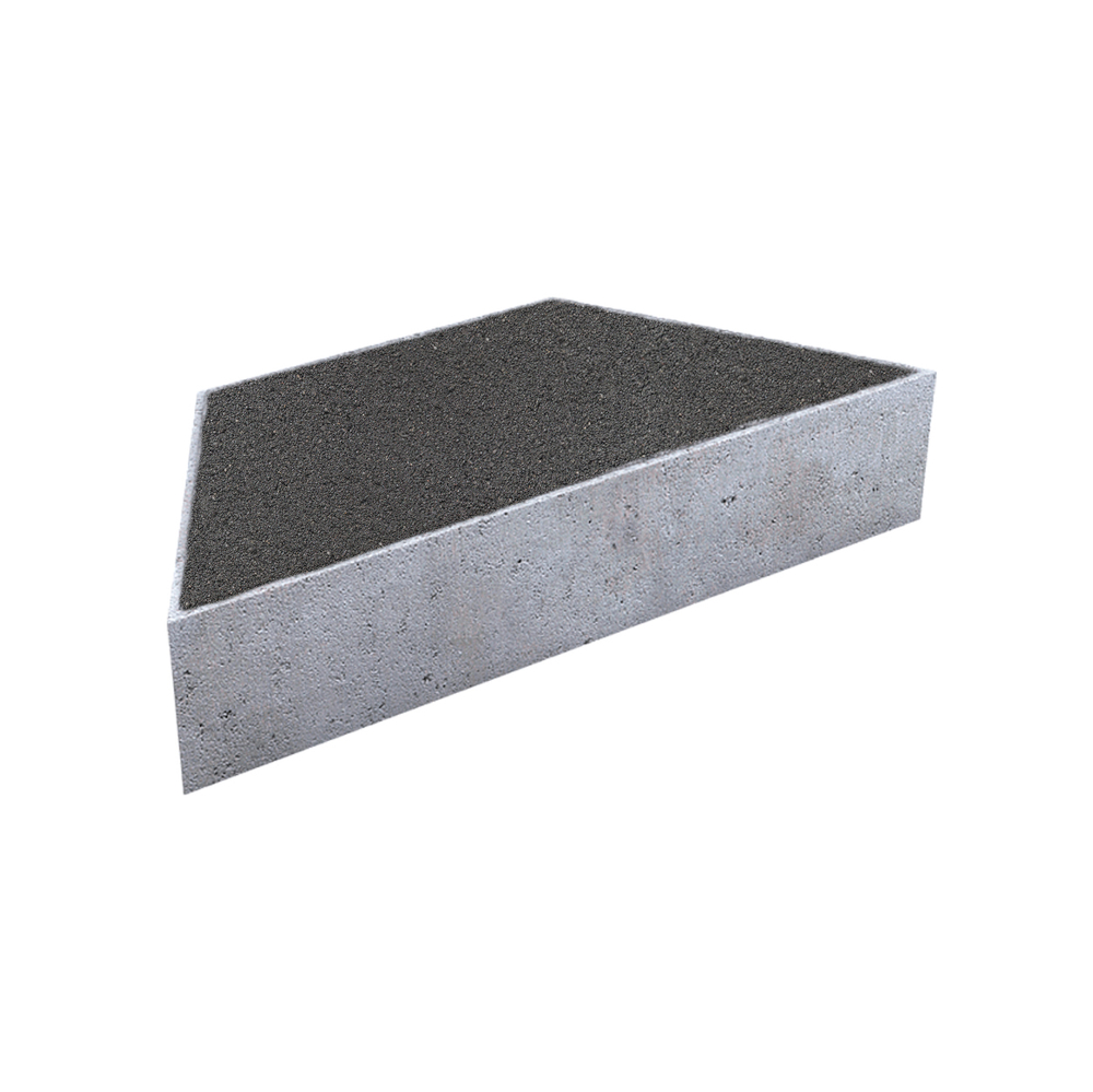 Тротуарная плитка ТРАПЕЦИЯ - Стандарт Черный