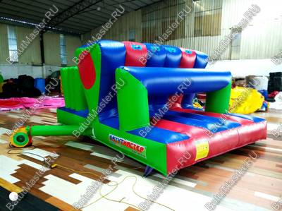 Коммерческая надувная полоса препятствий "Азарт" 25*3,5*4,5 м