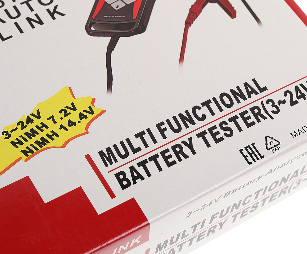 Тестер для АКБ цифровой многофункциональный 3-24V JTC