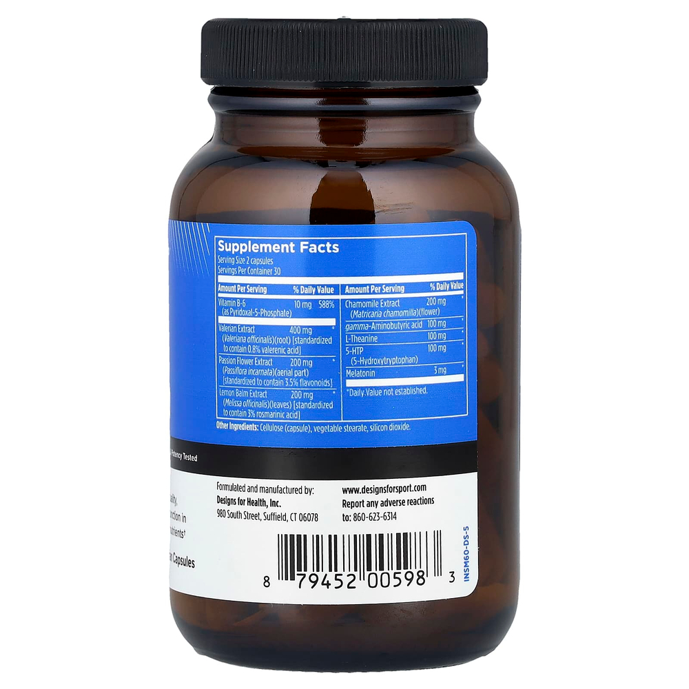 Designs For Health, Комплекс для сна, 60 вегетарианских капсул