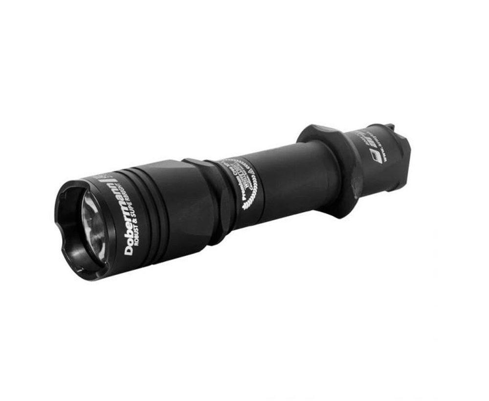 Фонарь подствольный Armytek Dobermann XP-E2, 200 lm, зелёный, до 274м, 1x18650 (не входит в комплект), IP68, 115г