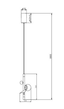 Подвес 5W 4000K 4324-1P золото/черный/белый Sparrow Favourite