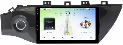 Магнитола для KIA Rio 4, Rio X-Line 2017-2020 (рамка с кнопкой) - Teyes CC4L монитор 9" IPS, Android 14, Быстрая, Snapdragon 662, CarPlay, 4G SIM-слот