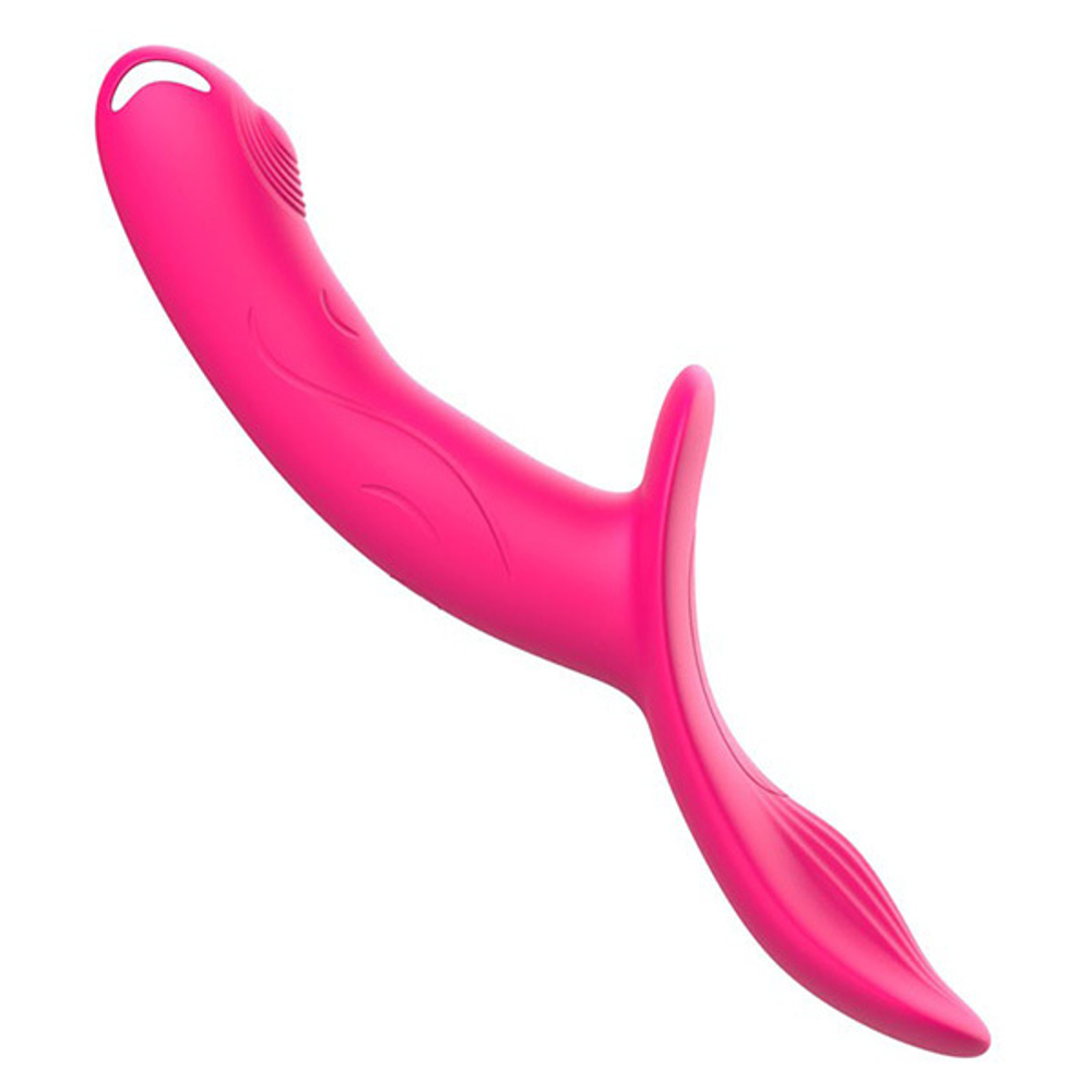 Розовый поясной вибратор 12,8см пультом ДУ I-Moon Pretty Beauty MY-1202