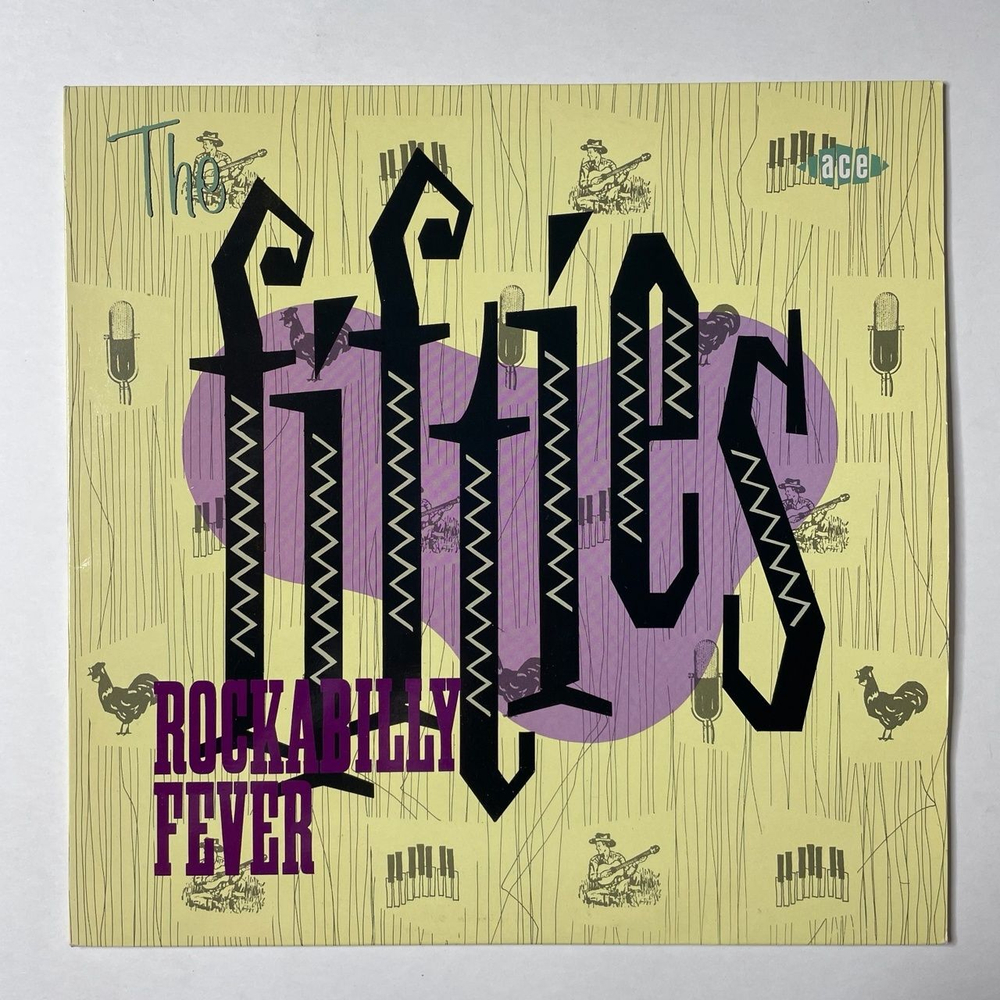 Винтажная виниловая пластинка LP The Fifties Rockabilly Fever (UK 1989)