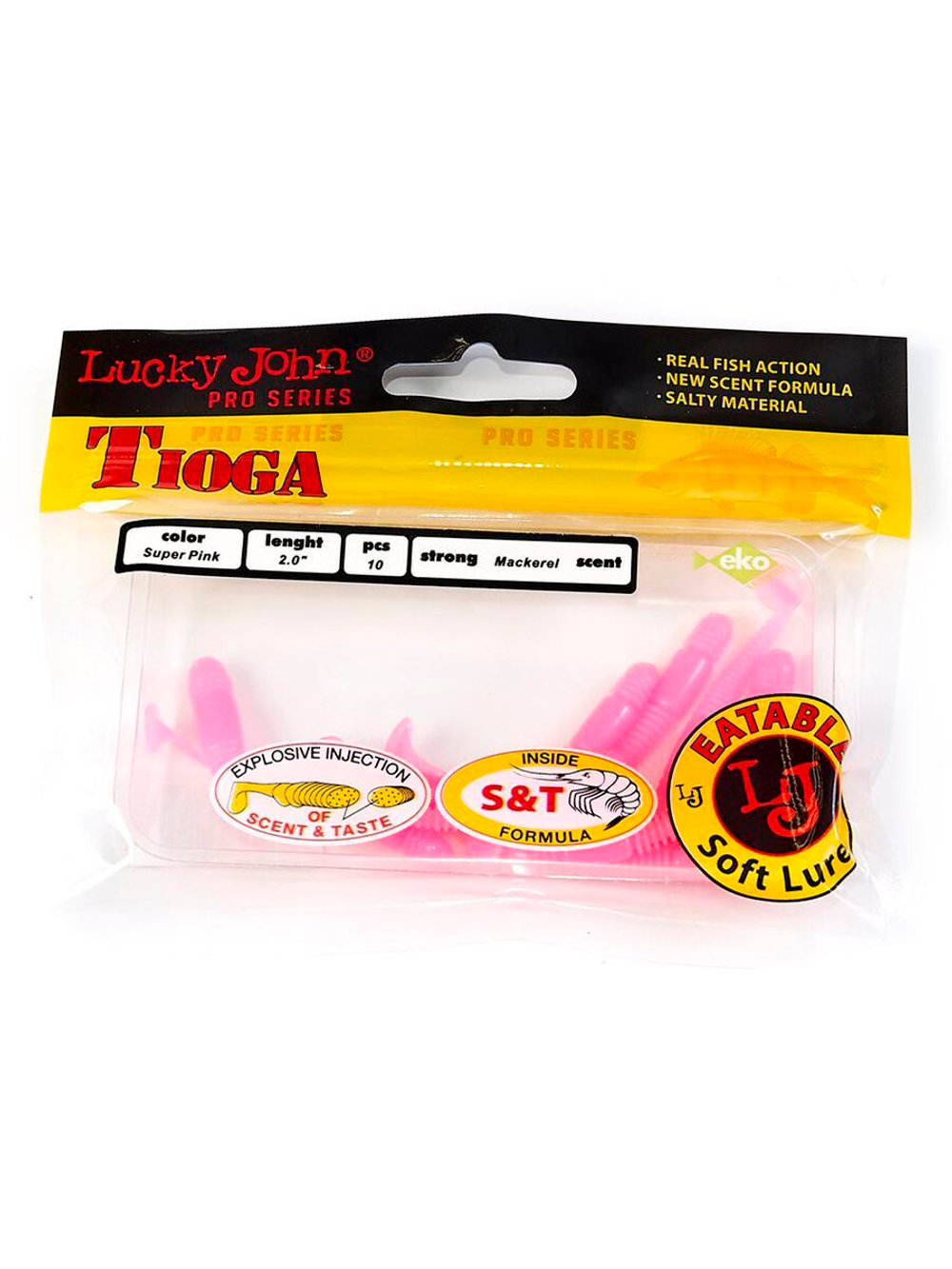 Виброхвосты съедобные LJ Pro Series TIOGA 3.9in (10.00)/T18 5 шт. в упак.