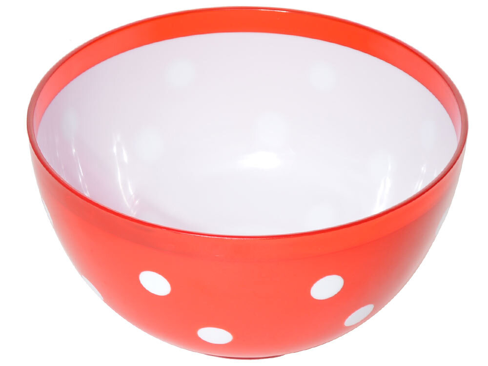 Салатник 0,7л Marusya (красно-белый)