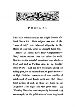 The Miner of Perranzabuloe. Or, Simple Records of a Good Man'S Life. | W.D. Tyack