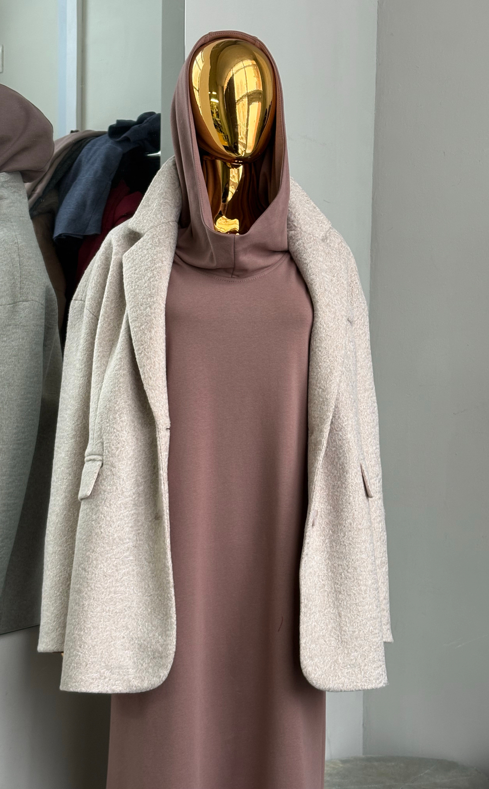 Жакет - полупальто / макадамия