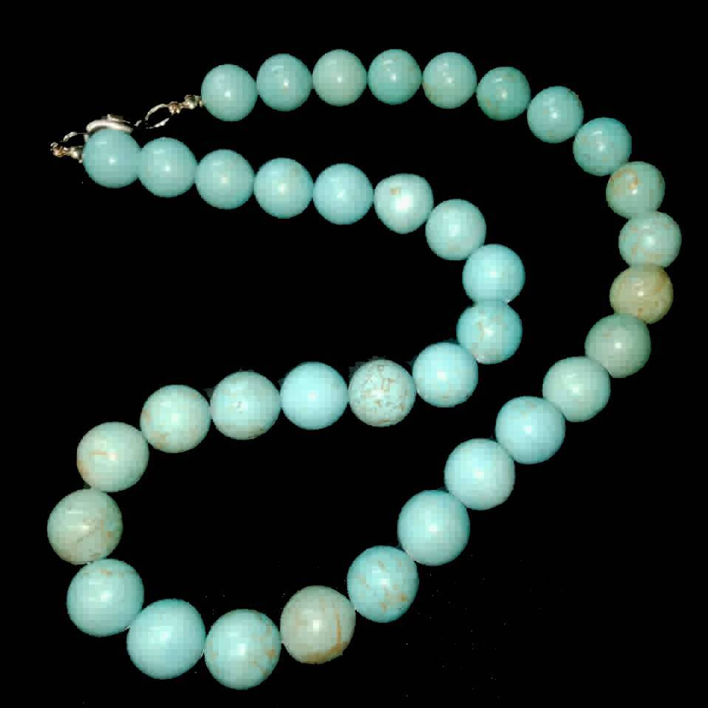 Бусы "Келли" бирюза бледно-голубая асс.