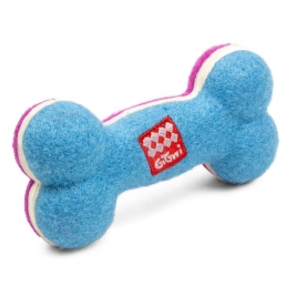 GiGwi, серия CATCH &amp; FETCH, игрушка для собак Кость малая, с пищалкой, 11 см