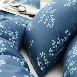 Пододеяльник 135x200 Elegante Leaflets синий