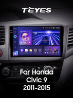 Teyes CC3 2K 9"для Honda Civic 9 2011-2015