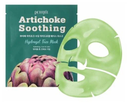 Противоотёчная гидрогелевая маска с артишоком Petitfee Artichoke Soothing Hydrogel Face Mask