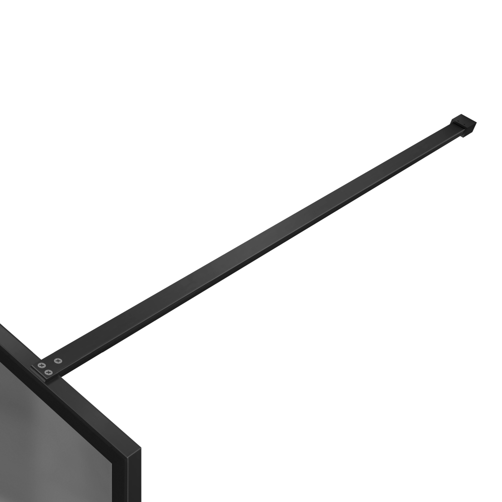 Душевая перегородка Walk-In VSW-1HP100GFB, 1000*2000, черный матовый, стекло матовое тонированное