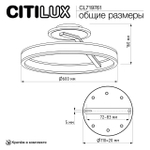 Потолочная светодиодная люстра Citilux Дуэт CL719761