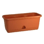 Балконный ящик 400мм с поддоном Терракотовый 0,15,185х0,4м