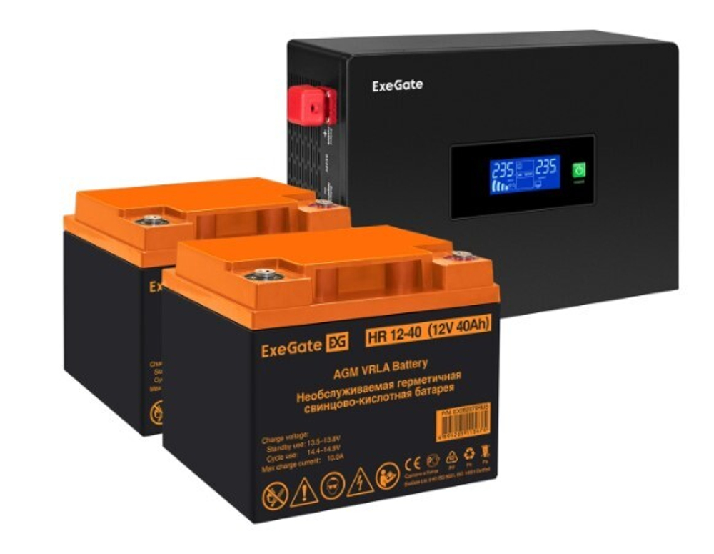 Комплект  Exegate IdealSine SR-1500.LCD.2SH