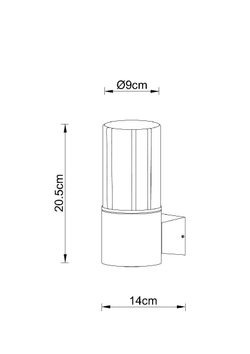 Уличный настенный светильник Arte Lamp Seginus A6515AL-1BK
